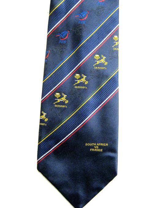 1996 - 2002 ERA SPRINBOKS vs FRANCE RUGBY TIE IN GOOD CONDITION