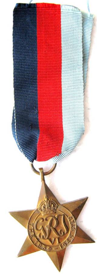 BRITISH 1939-1945 STAR IN GOOD USED CONDITION