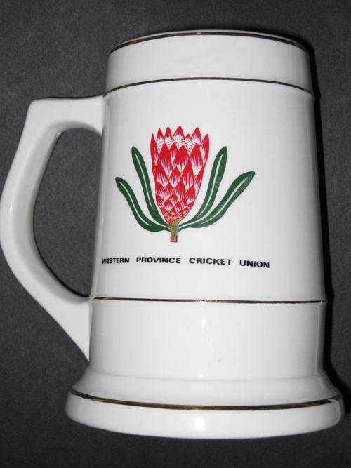 WESTERN PROVINCE CRICKET UNION BEER MUG - Very good condition