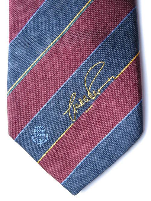 GARTH LE ROUX SIGNATURE CRICKET TIE - Very good condition