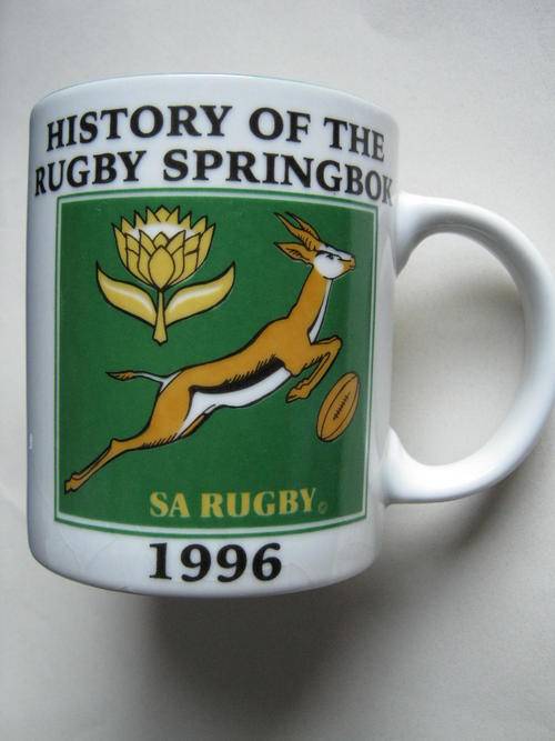 SPRINGBOK HISTORY, COLLECTORS SERIES, LIMITED EDITION - 1996 coffee mug - Good condition