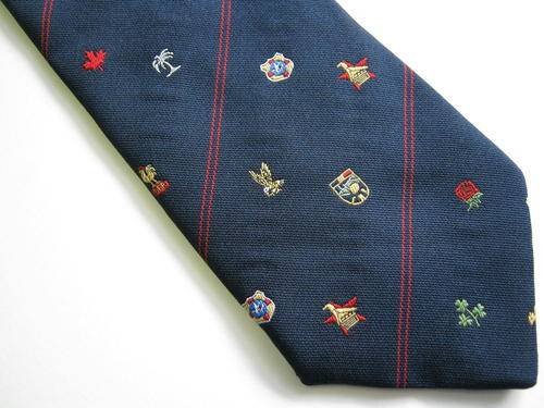 1987 RUGBY WORLD CUP TIE - S.A. EMBLEM NOT ON IT - Very collectable - good condition