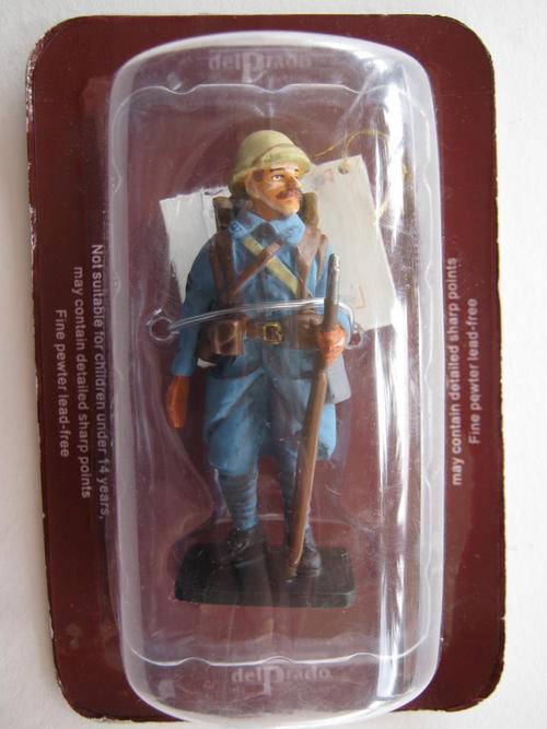 BOXED "DEL PRADO" INFANTRY CORPORAL (VERDUN) FRANCE 1916 - Solid pewter soldier