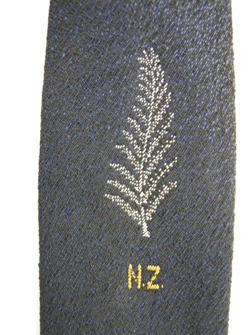 VERY OLD NEW ZEALAND CRICKET TIE - Look how narrow it is - good condition for its age