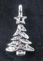Christmas Tree Charm - 18x9mm - Scrapbooking Embellishment, Crafts or Jewelry