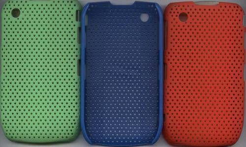 Blackberry Curve 8520 'Pin Holed' Hard Cover Case - Green