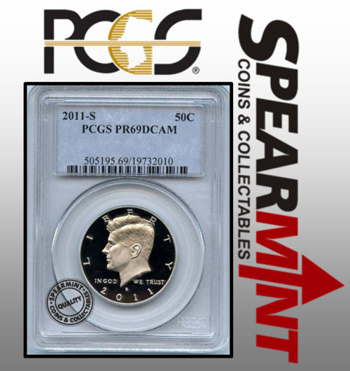 Low Start!!! - Graded Proof Kennedy 50c 2011-S - PR69DCAM - PCGS