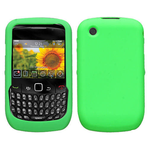 BlackBerry Curve 8520 Silicone Skin Cover - Green