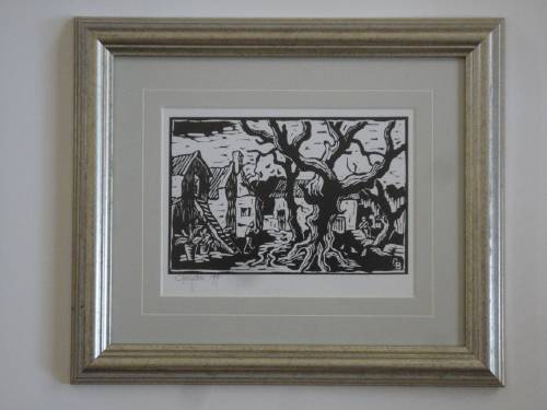 Gregoire Boonzaier Linocut  Signed and Dated