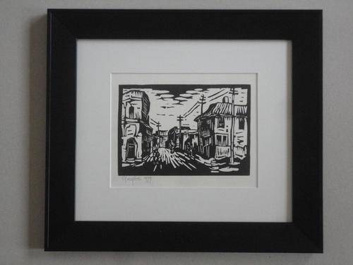 Gregoire Boonzaier Linocut Signed and Dated