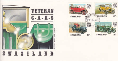 SWAZILAND FDC VETERAN CARS - 1985