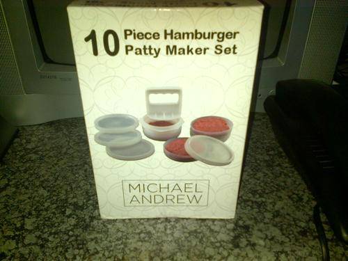 10 Piece Hamburger Patty Maker Set