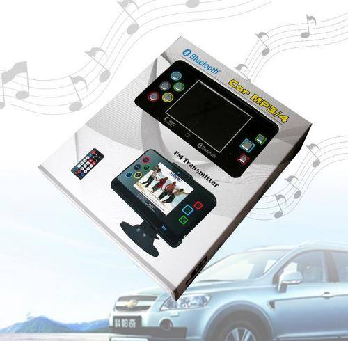 REMOTE BLUETOOTH CAR KIT - TELEPHONE FUNCTIONS - MP3/MP4 (VIDEO) FM TRANSMITTER (2GB) "BRAND NEW"