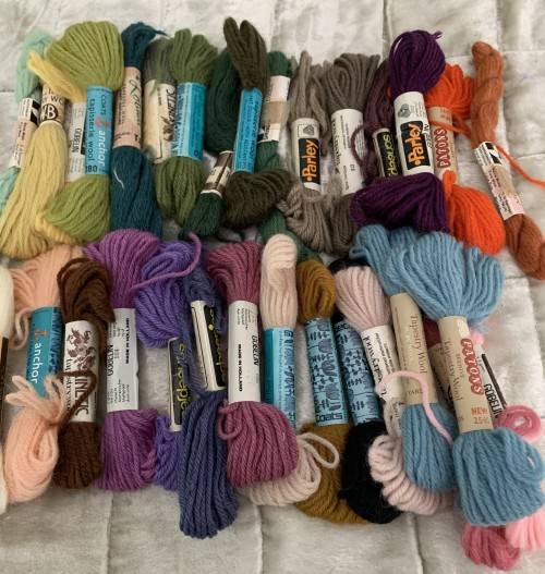 Tapestry Wool x 31 skeins Lot A