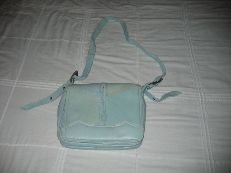 Bag Blue Leather