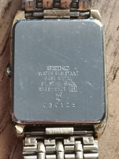 SEIKON MENS GOLD PLATED WATCH - WORKING