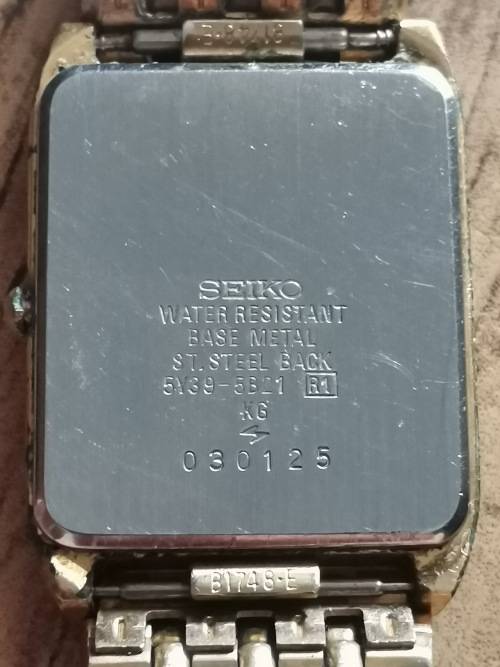 SEIKON MENS GOLD PLATED WATCH - WORKING