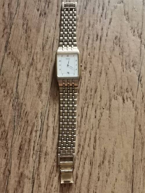 SEIKON MENS GOLD PLATED WATCH - WORKING