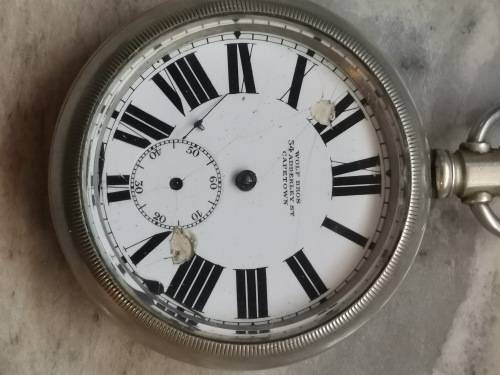 WOLF BROS VINTAGE POCKET WATCH