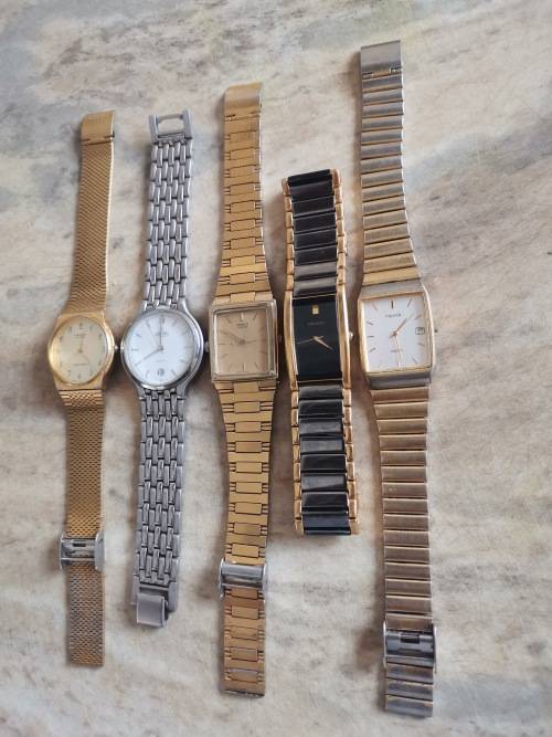 $$$$LOWR1START$$$ COLLECTION OF 5 MENS WATCHES