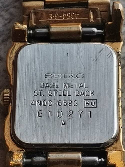 ELEGANT & EXOTIC LADIES SEIKO GOLD PLATED QUARTZ WATCH IN EXCELLENT WORKING CONDITION