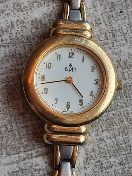 LADIES VINTAGE SWISS BUREN WATCH IN EXCL WORKING CONDITION VALUED @ R3500 WITH VALUATION CERTIFICATE