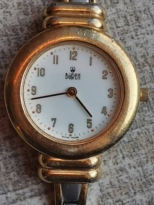 LADIES VINTAGE SWISS BUREN WATCH IN EXCL WORKING CONDITION VALUED @ R3500 WITH VALUATION CERTIFICATE