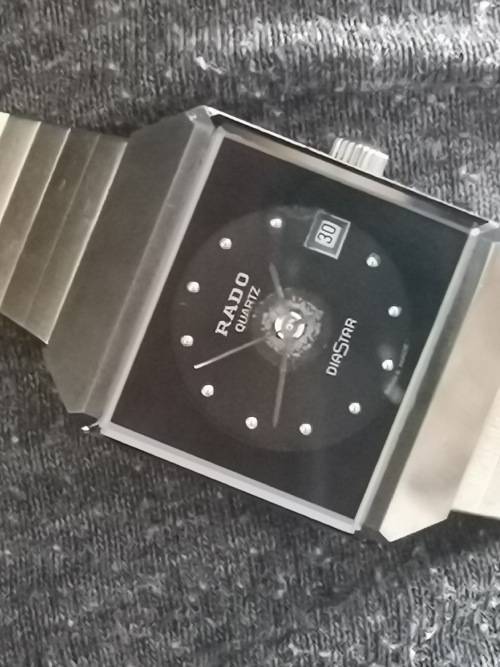 LADIES VINTAGE RADO WATCH - NO BACK PLATE/UNTESTED/SELLING FOR SPARES OR REPAIR