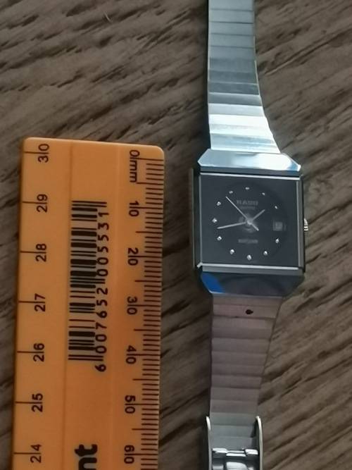 LADIES VINTAGE RADO WATCH - NO BACK PLATE/UNTESTED/SELLING FOR SPARES OR REPAIR