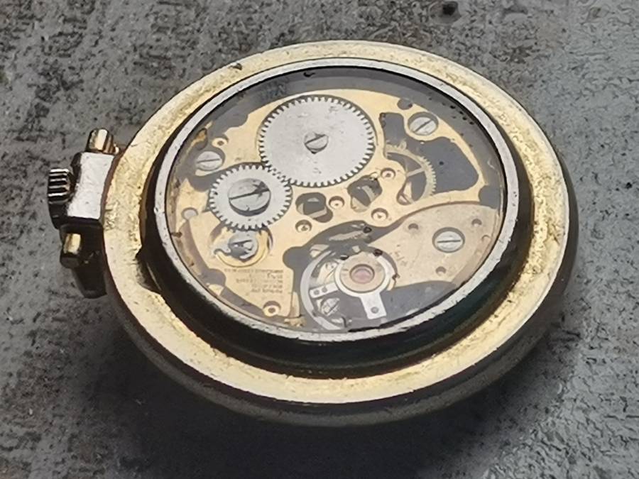 MENS SEE-THROUGH SKELETON TYPE POCKET WATCH IN EXCELLENT WORKING CONDITION