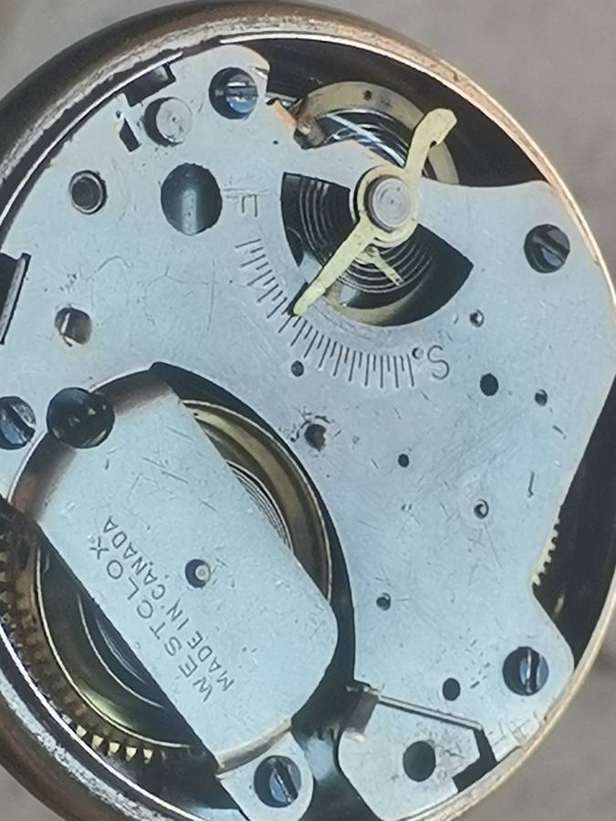 VINTAGE WESTCLOX ZOBO POCKET WATCH WITH SUB-SECONDS MADE IN CANADA IN EXCELLENT WORKING CONDITION