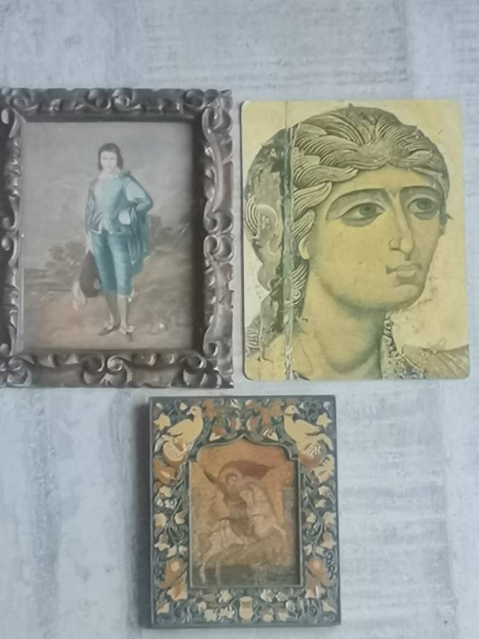 3 x VINTAGE ART PIECES BIDDING FOR ALL 3