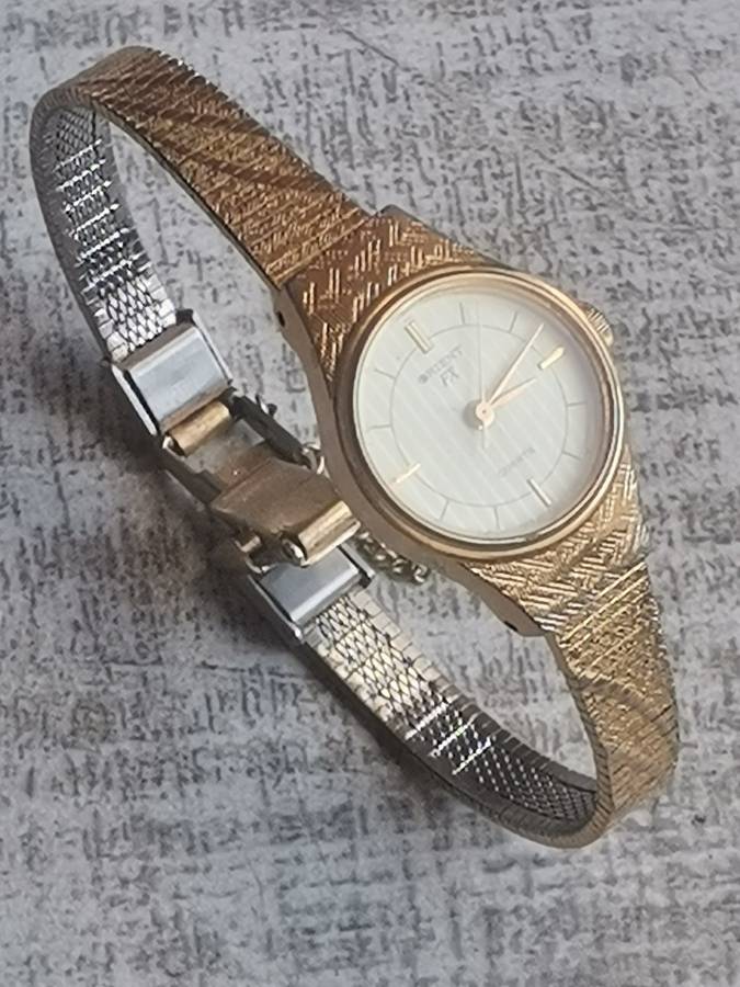 ORIENT FX LADIES GOLD PLATED WATCH IN EXCELLENT WORKING CONDITION