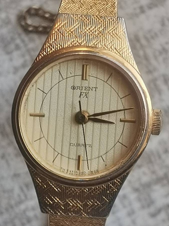 ORIENT FX LADIES GOLD PLATED WATCH IN EXCELLENT WORKING CONDITION