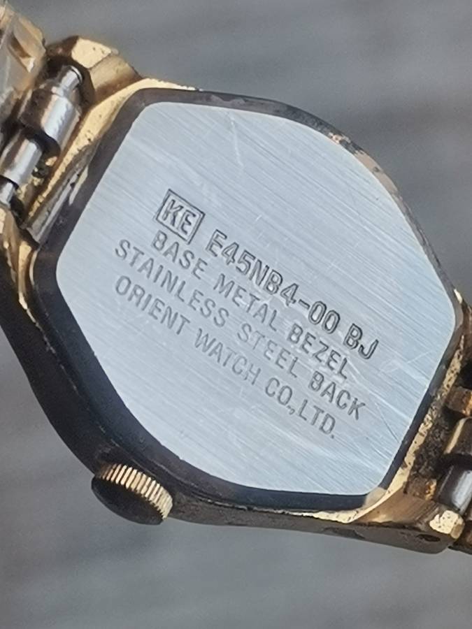 ORIENT FX LADIES GOLD PLATED WATCH IN EXCELLENT WORKING CONDITION