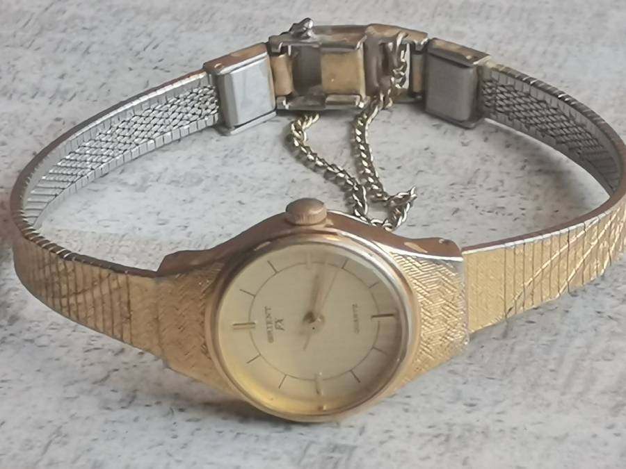 ORIENT FX LADIES GOLD PLATED WATCH IN EXCELLENT WORKING CONDITION