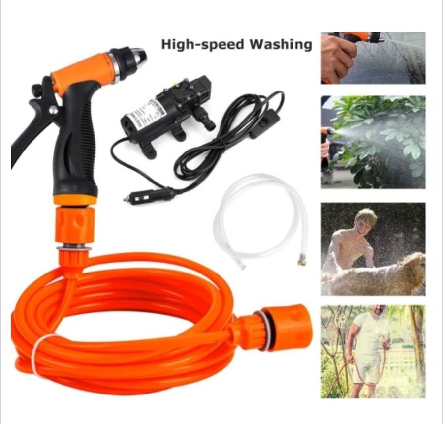 12V HIGH PRESSURE PORTABLE ELECTRIC WATER PUMP CAR WASH GUN