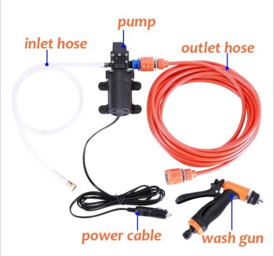 12V HIGH PRESSURE PORTABLE ELECTRIC WATER PUMP CAR WASH GUN