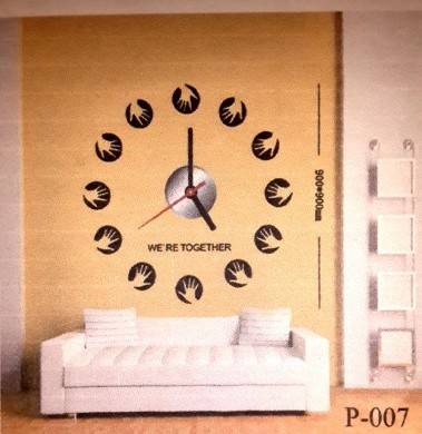 DIY Hand Wall Clock - Orange