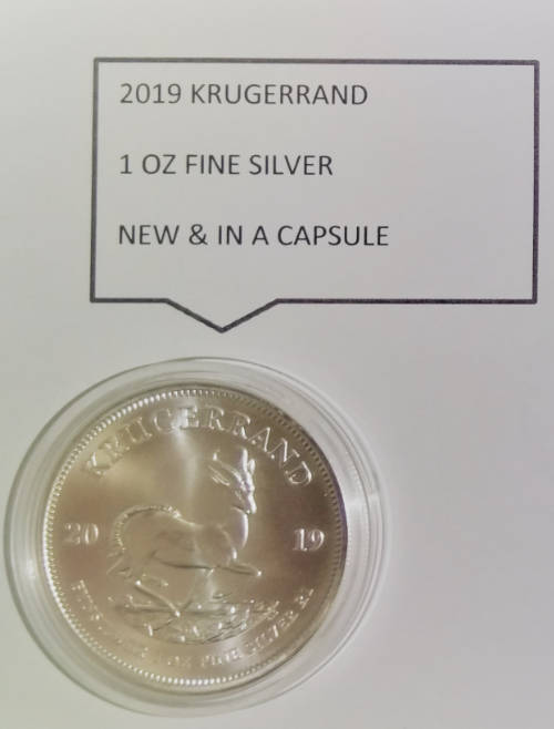 1 oz Silver Krugerrand 2019 Includes Shipping