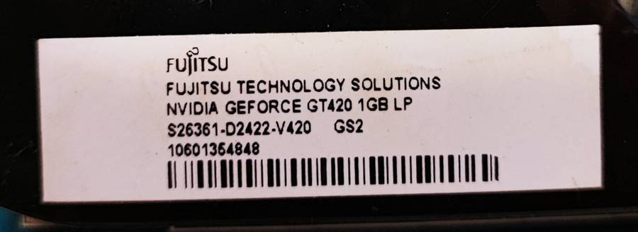 2 x Graphics Cards - 1 Nvidia GeForce GT630 2GB - 1 Nvidia GeForce GT420 1GB