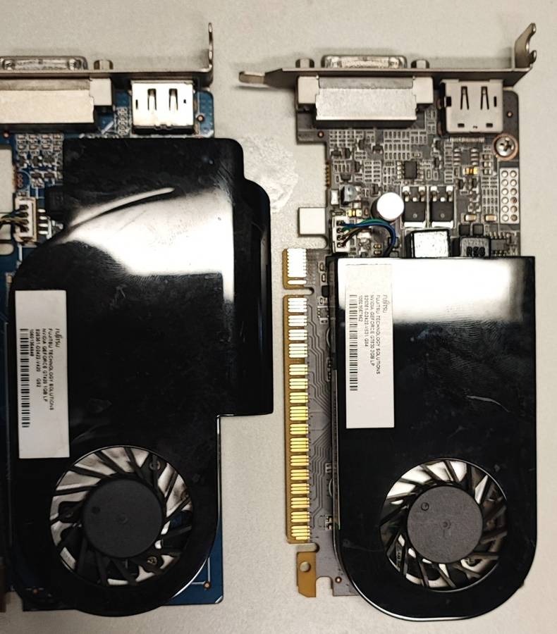 2 x Graphics Cards - 1 Nvidia GeForce GT630 2GB - 1 Nvidia GeForce GT420 1GB