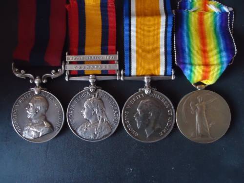 MEDALS -- DCM QSA WW1 Medal Group ( boer war ) to C.A. Norregaard