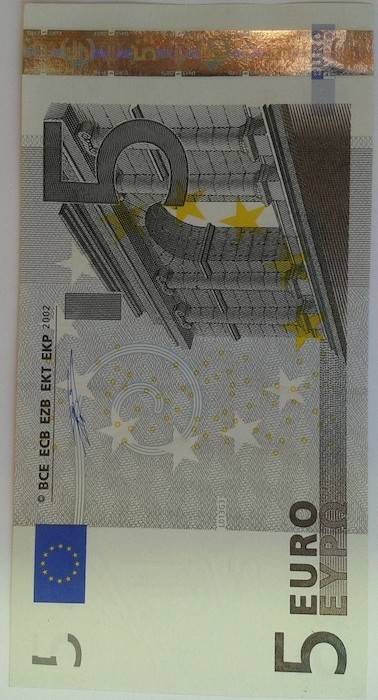European Union, 5 Euro, 2002, Unc, France, P1 u