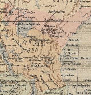 Late 1800's Map of Africa, Very Good condition, Original Map