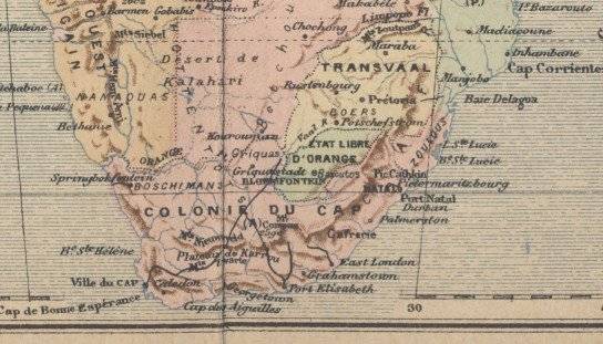 Late 1800's Map of Africa, Very Good condition, Original Map