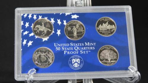 USA , 1999 Complete Proof Coin Set, Including Statehood Quarters, 9 coin Set