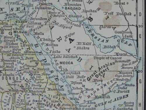 1880 Map of South Africa, Excellent Condition, Original Map Major Railways