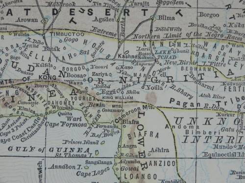 1880 Map of South Africa, Excellent Condition, Original Map Major Railways