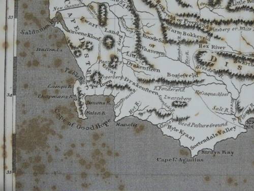 1801 Map of Cape of Good Hope Colony, Good Condition, Original Arrowsmith Map